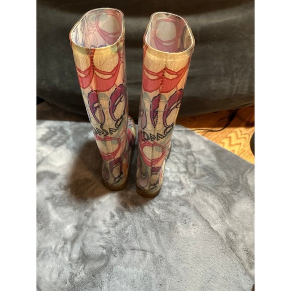 Coach Pixy Dream Poppy multi color rain boot - Picture 3 of 6